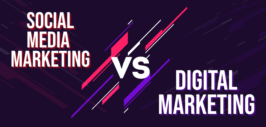 difference between digital and social media marketing